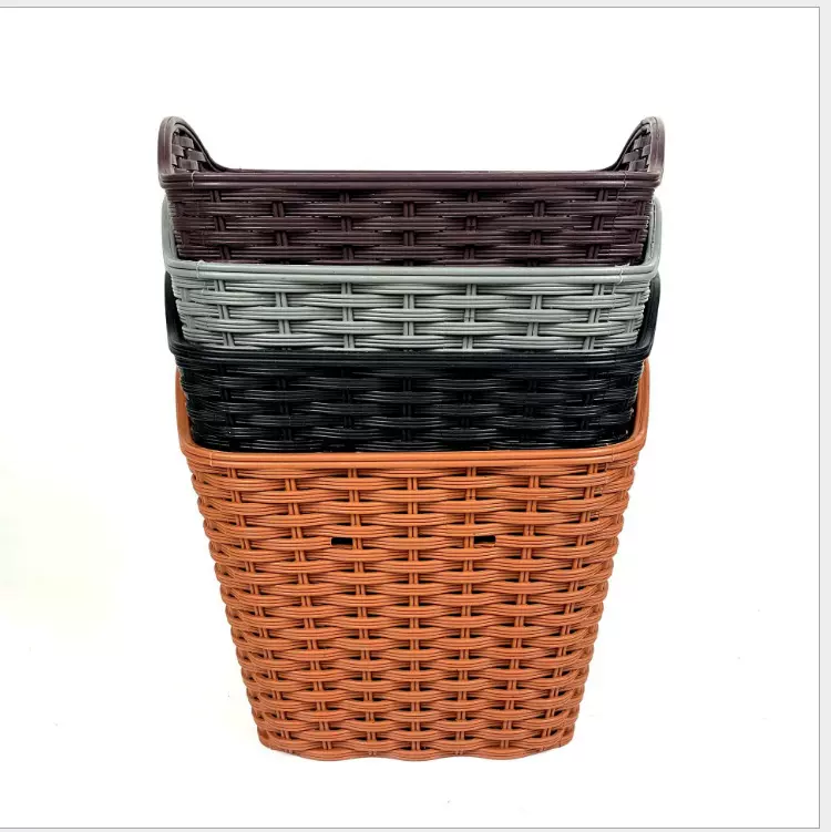 自行车双人电动车塑料篮子车筐带盖 骑行装备带盖型车篮