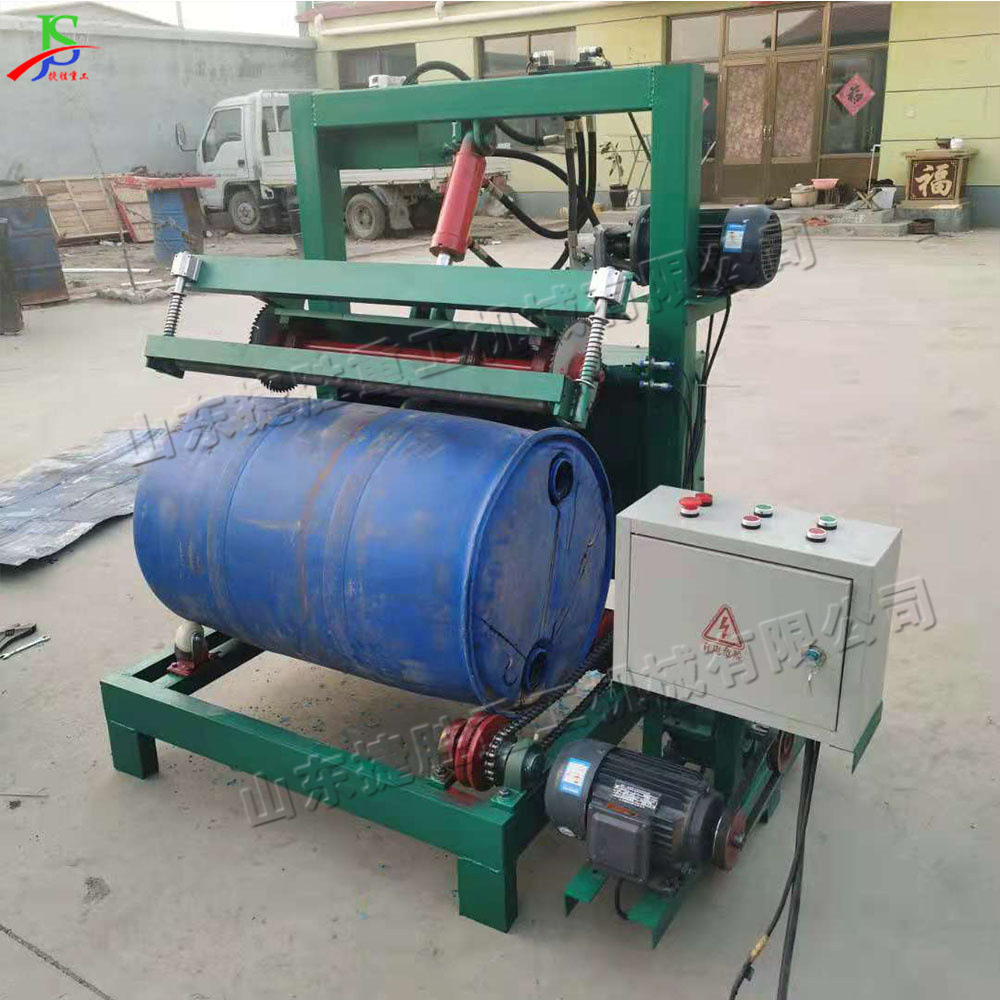Máquina cortadora de barriles de plástico eléctrica Máquina de corte por cizallamiento de barriles de plástico Máquina cortadora de reciclaje de barriles de plástico de desecho