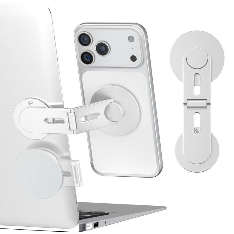 Dual-folding Mac laptop desktop stand Tesla car magnetic expansion navigation screen phone holder