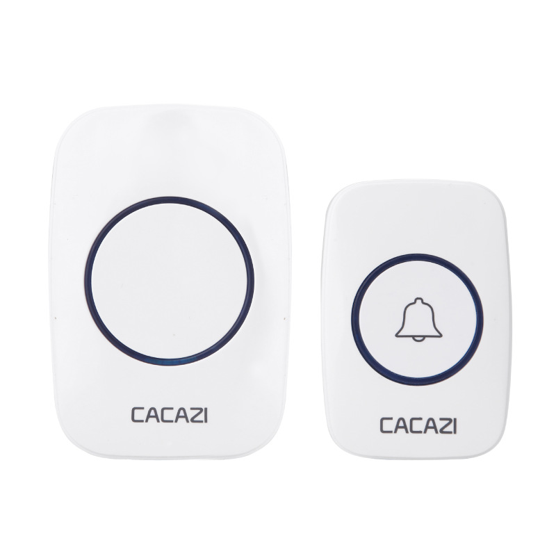 Cross-Border A10 European and British Standard One-To-One Wireless Doorbell for Home Use, Long-Distance Villa Remote Control Doorbell, Elderly Pager