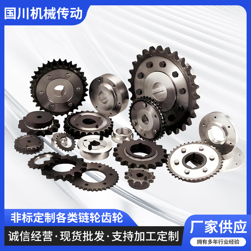 非标各类链轮齿轮不锈钢链轮传动机械工业链轮输送传动带单双排齿