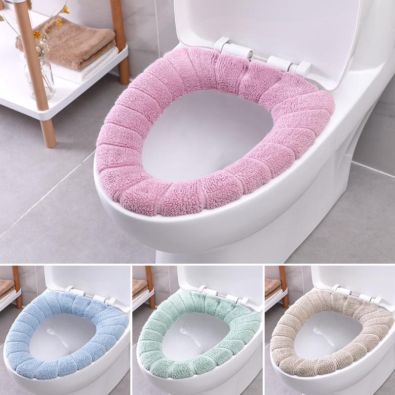 Thickened Toilet Seat Cover Universal Toilet Ring Seat Cover Cleaning O-Type Nordic Color Toilet Seat Cover