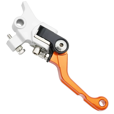 Other brake systems: folding handlebar clutch lever - orange-ktm-brake-lever