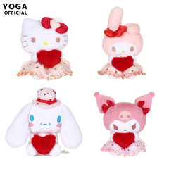 Authentic Sanrio Kuromi Melody Tsukigiri Dog KT Cat Love at First Sight Plush Toy Figure Ornament Gift