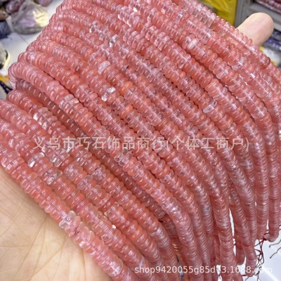 Semi-Finished DIY Jewelry Wholesale, Zərgərlik ara hissələri - synthetic-watermelon-crystal-26mm