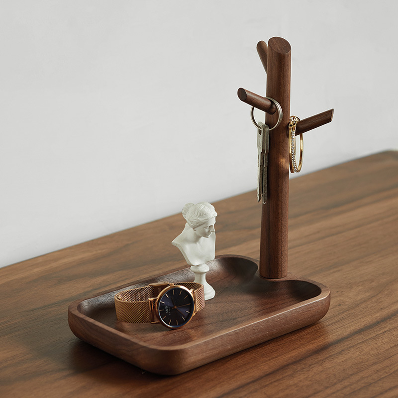 Entrada llave de entrada bandeja de almacenamiento creativo rama colgante de almacenamiento escritorio decoración puerta buscando llave artefacto