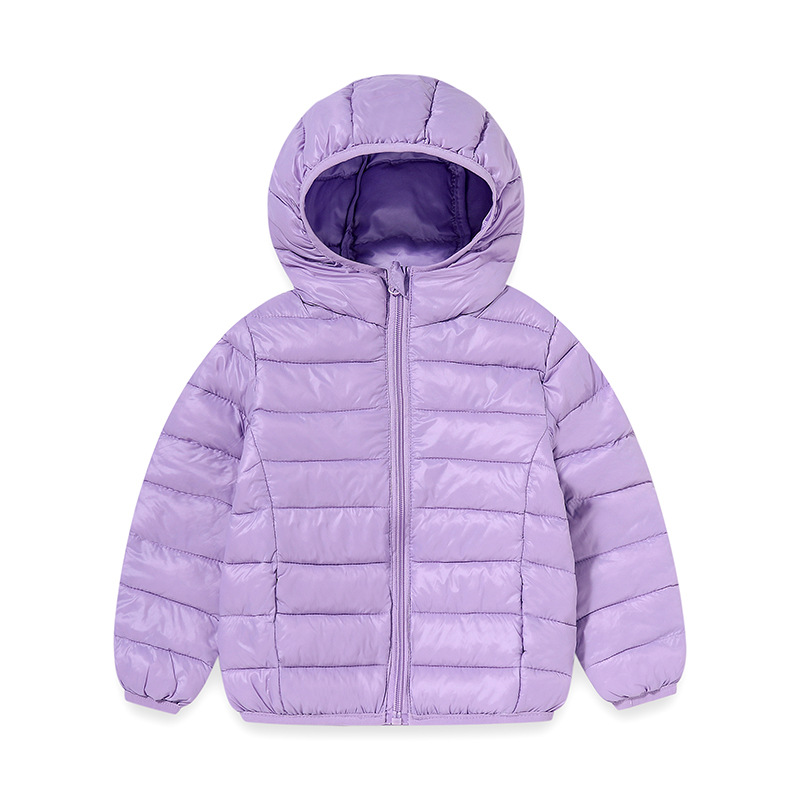 El otoño y el invierno por la chaqueta de moda ropa de invierno ropa de los niños del bebé abajo chaqueta de estilo coreano abrigo de color sólido cálido abrigo ligero