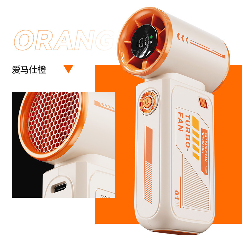 Explosión transfronteriza X688 mini ventilador de mano de alta velocidad USB de larga duración turbina violenta pequeño ventilador portátil al aire libre
