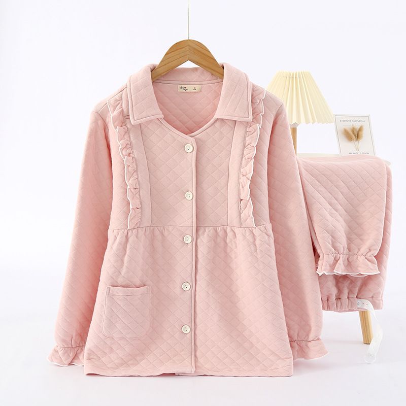 라펠-에어 코튼-다이아몬드 체크-핑크