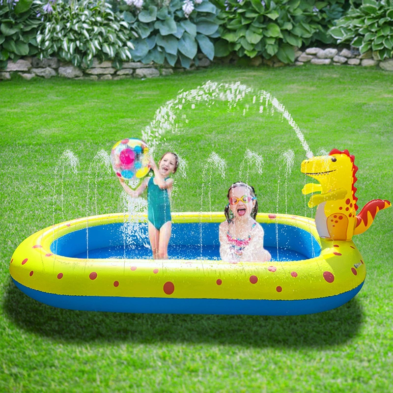Водный надувной динозавр для игры в воде, водная горка, бассейн, игрушка