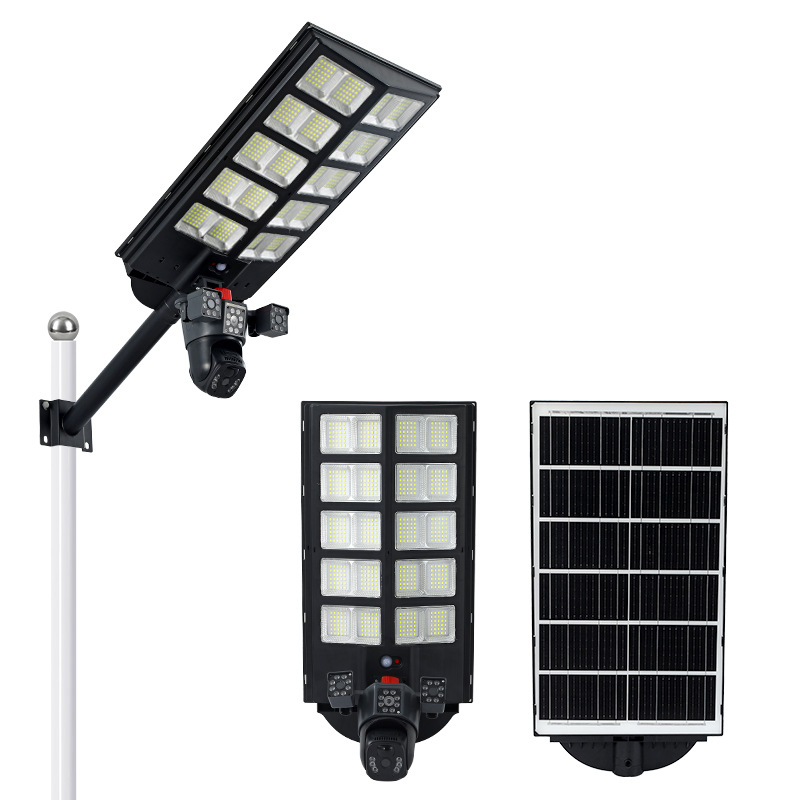 Inducción de iluminación de monitoreo de iluminación solar integrada lámpara de patio al aire libre super brillante de alta potencia comercio exterior transfronterizo