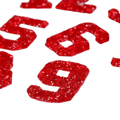 Handmade digital hot-drill diamond patch hot-fix patch rhinestone tip diamond back glue number custom size color