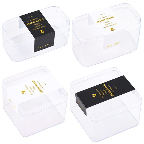 Moose Soymilk Melaleuca West Point Small Cake Packaging Box Tiramisu Dessert Transparent Plastic Wholesale Packaging Box