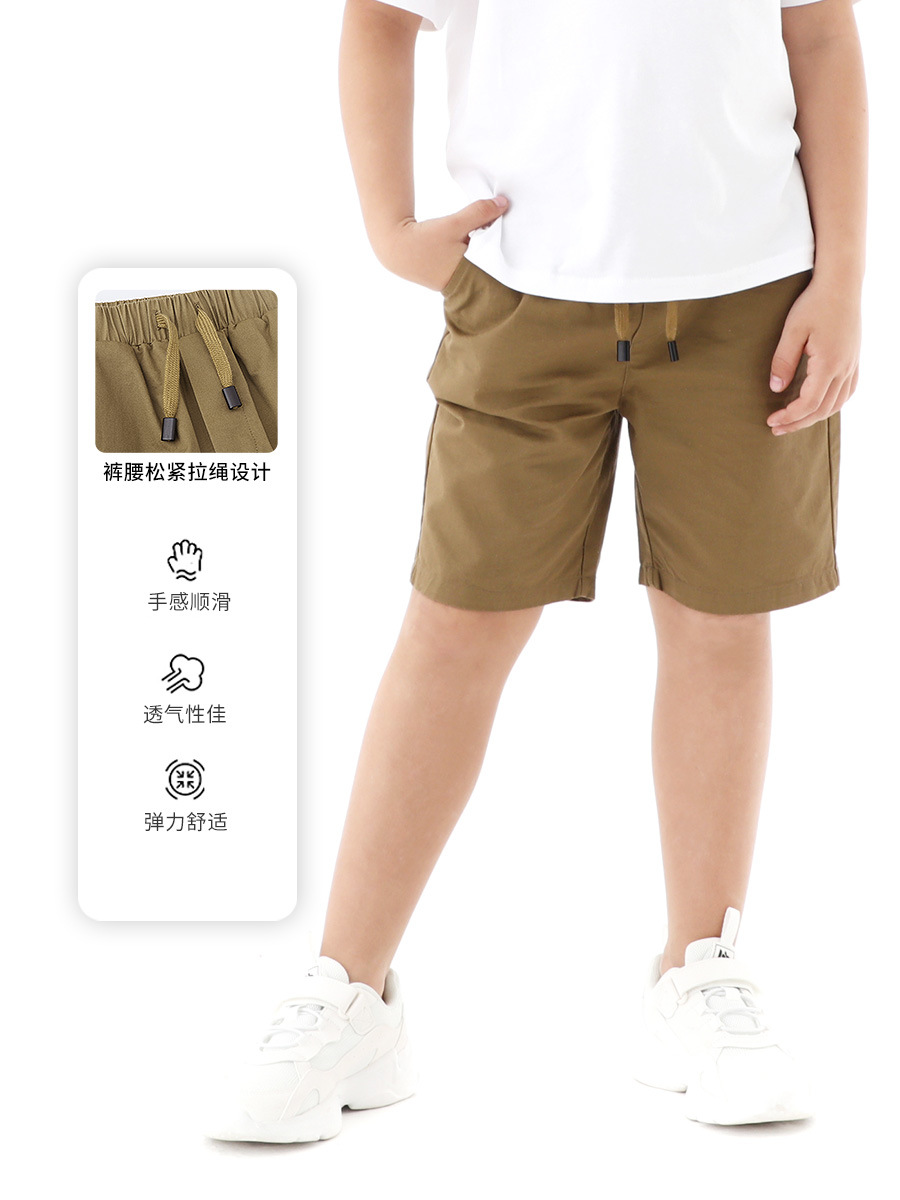 Boys Shorts 2025 New Summer Children's Summer Clothes Medium and Large Boys Casual Pants Five-Fifth Pants Thin Trendy