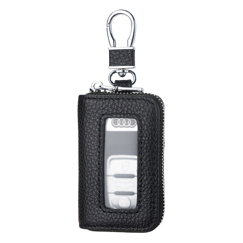 Business Portable Compact Key Bag for Men, Universal Car Sensor Key Holder, Large Capacity Waist Hanging Key Organizer