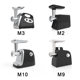 Cross-border household electric meat grinder high-power pure copper DC motor enema machine multifunctional meat grinder