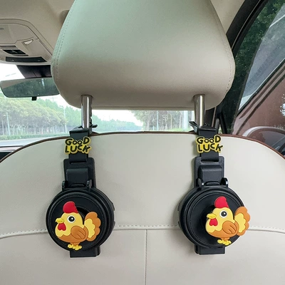 Car cup holder/beverage holder Holder Hook, Multifunctional 2-in-1 - two-in-one-water-cup-holderhook-black-2-pieces