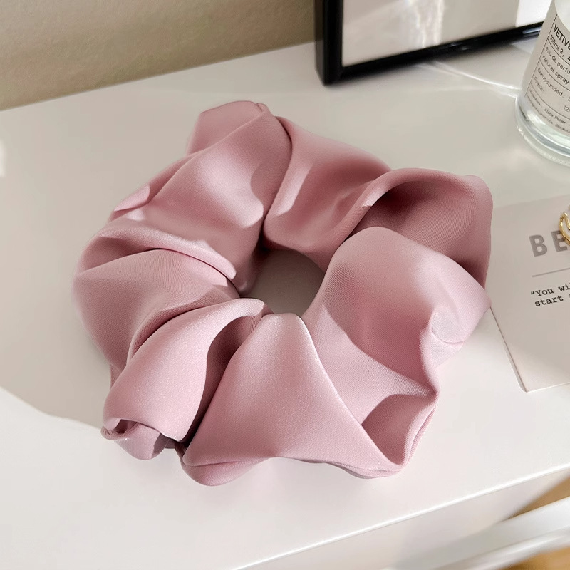 Anillo para el cabello de intestino grueso de gran tamaño coreano, bufanda cuadrada de alta calidad femenina, cuerda para el cabello, banda elástica y duradera, flor de viento perezosa