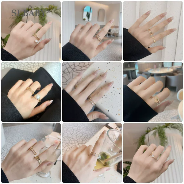 ins trendy ring female niche design fashion personality light luxury beautiful simple Net Red cold wind ring wholesale