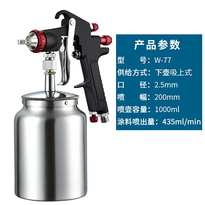 Sheet Metal Spray Repair: Qìchē Home Oil Paint - black-w-77s-25-caliber