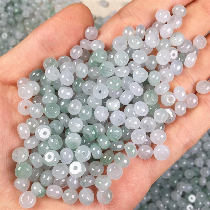 ミャンマー玉珠翡翠散件a品玉玉氷緑白そろばん玉玉玉玉玉玉玉四会天光墟卸売り|undefined