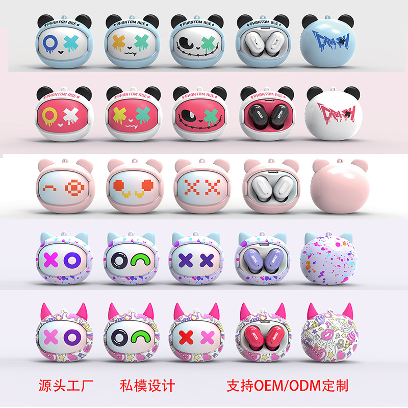 Los nuevos auriculares inalámbricos Bluetooth transfronterizos de 2025 pueden girar los auriculares con reducción de ruido de larga duración de los deportes electrónicos de estilo de marea nacional al por mayor