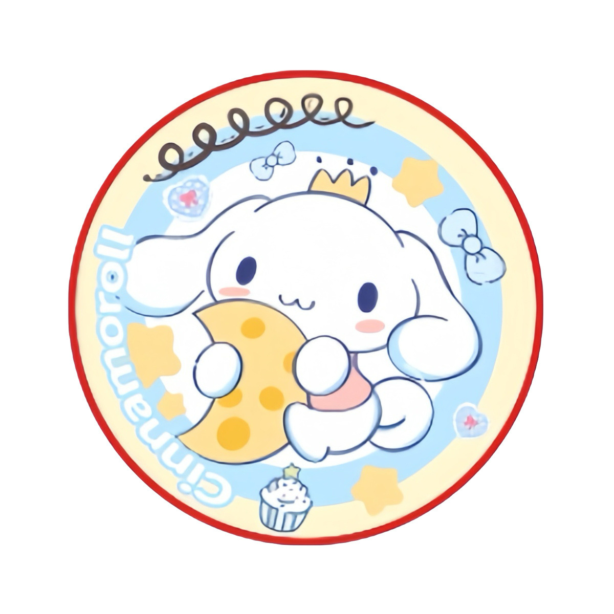 [Bolsa] dibujos animados Sanrio pequeño espejo redondo mini portátil de estaño espejo unilateral con espalda tarjeta espejo de bolsillo