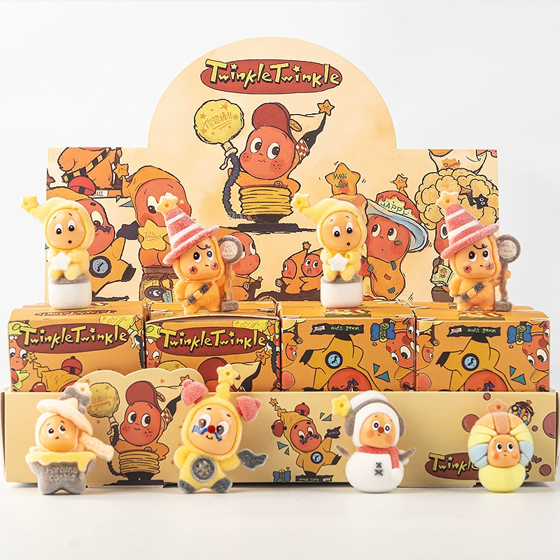 Модные фигурки Labubu Pop Mart с эффектом флокирования, детские игрушки, оптовые куклы, слепые пакеты, слепые коробки