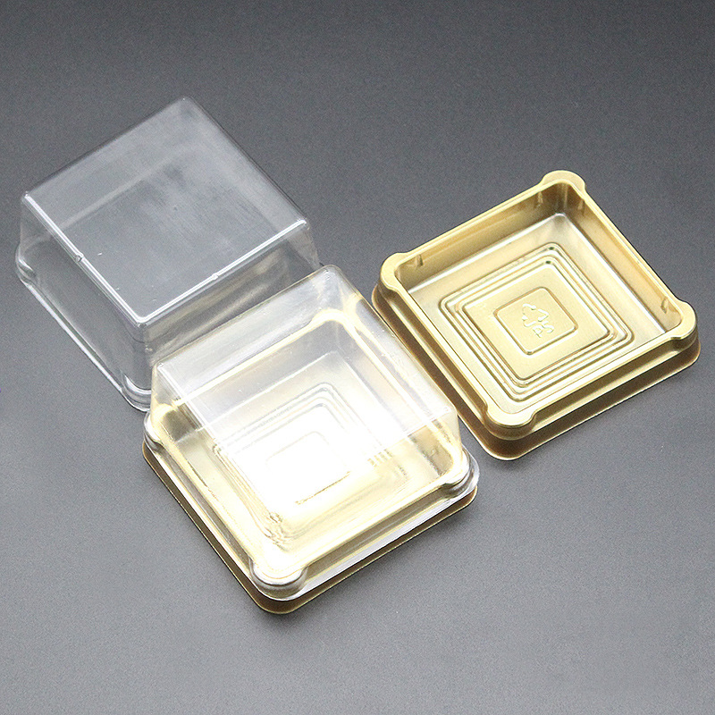 pet透明塑料盒月饼内托饼干盒点心烘焙包装盒PVC透明塑料盒月饼盒