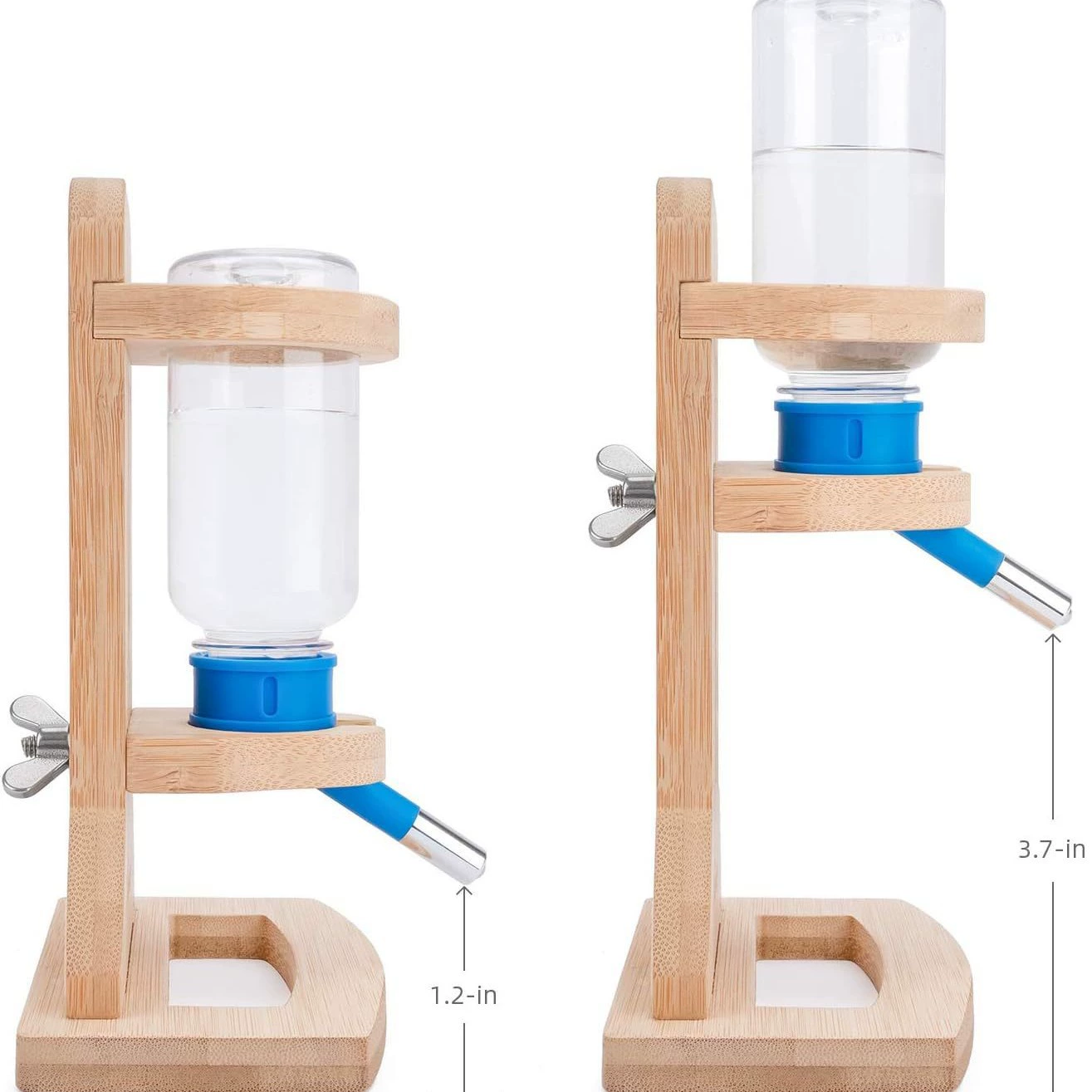 Деревянный грызун маленький питомец хомяк поилка с держателем бутылки с водой