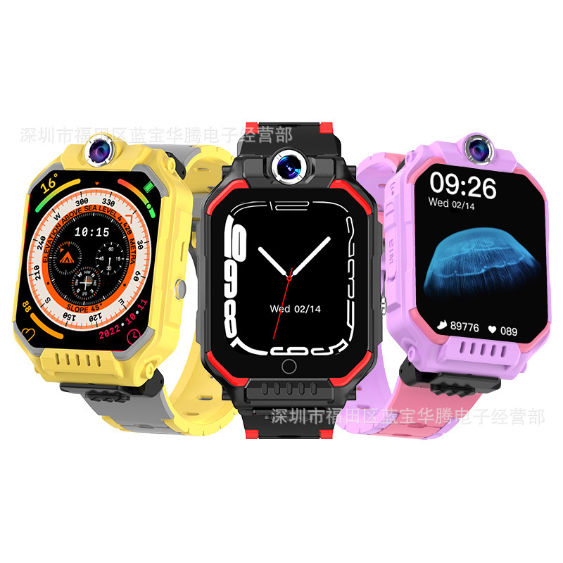Cross-border C86 foreign trade children's phone watch HD large screen smart flip photo positioning waterproof long standby more