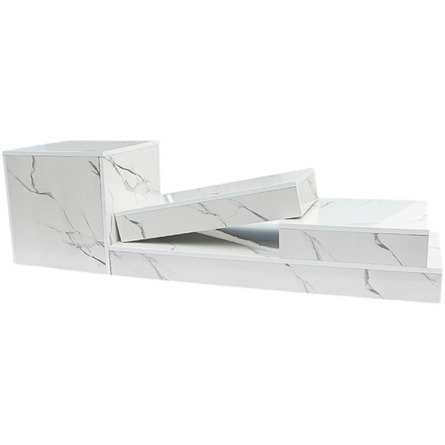WBZ7 white imitation marble clothing store floor display stand window model stand window display wedding dress base