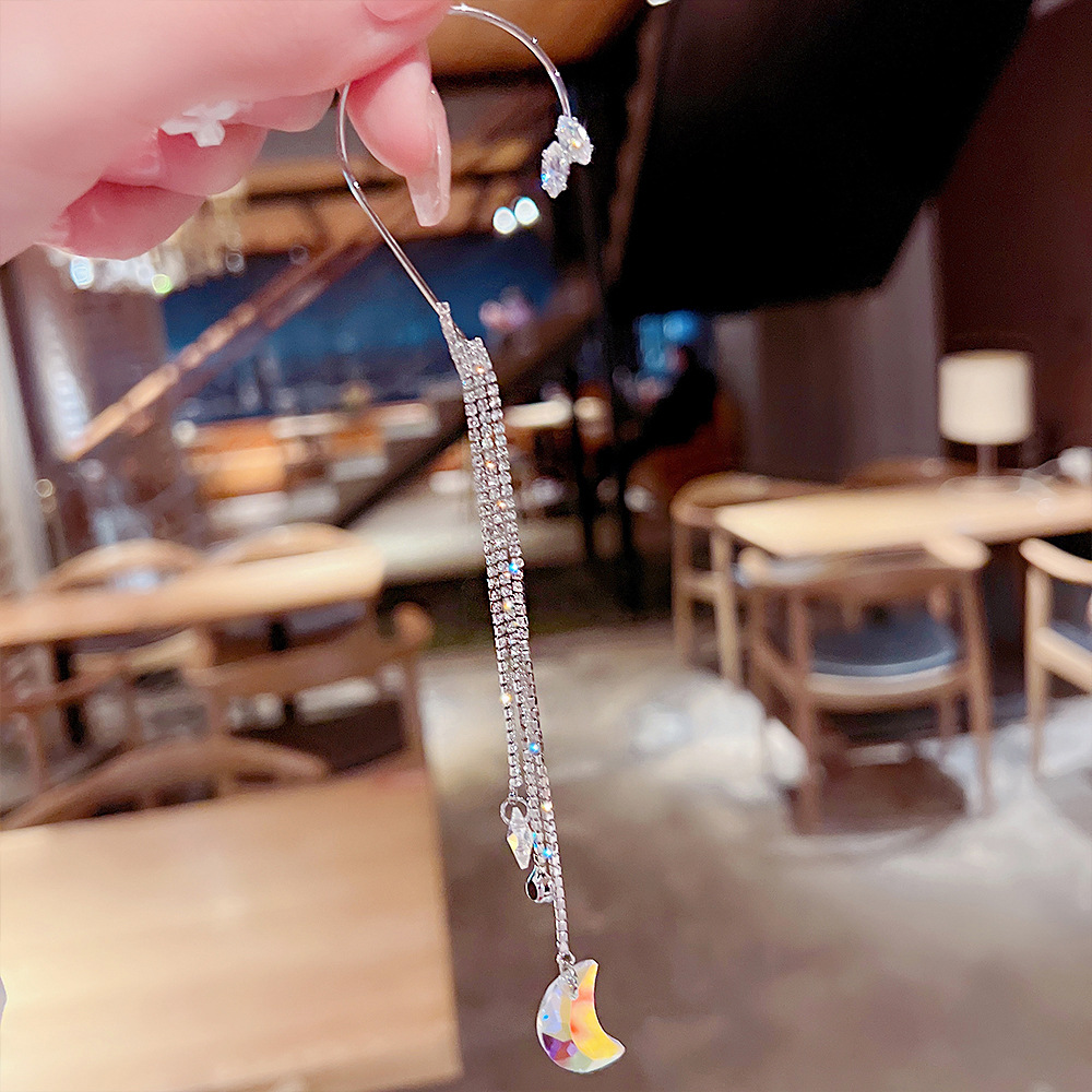 Fashion Butterfly Copper Inlay Zircon Earrings 1 Pair