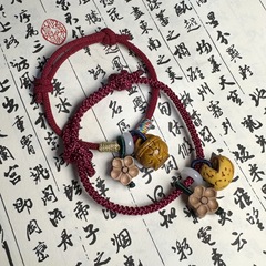 新しいピーチコアブレスレット、ピーチウッドブレスレット、男性と女性の干支年ギフト、女性のための保護ブレスレット、オリジナルの国民的トレンドスタイル