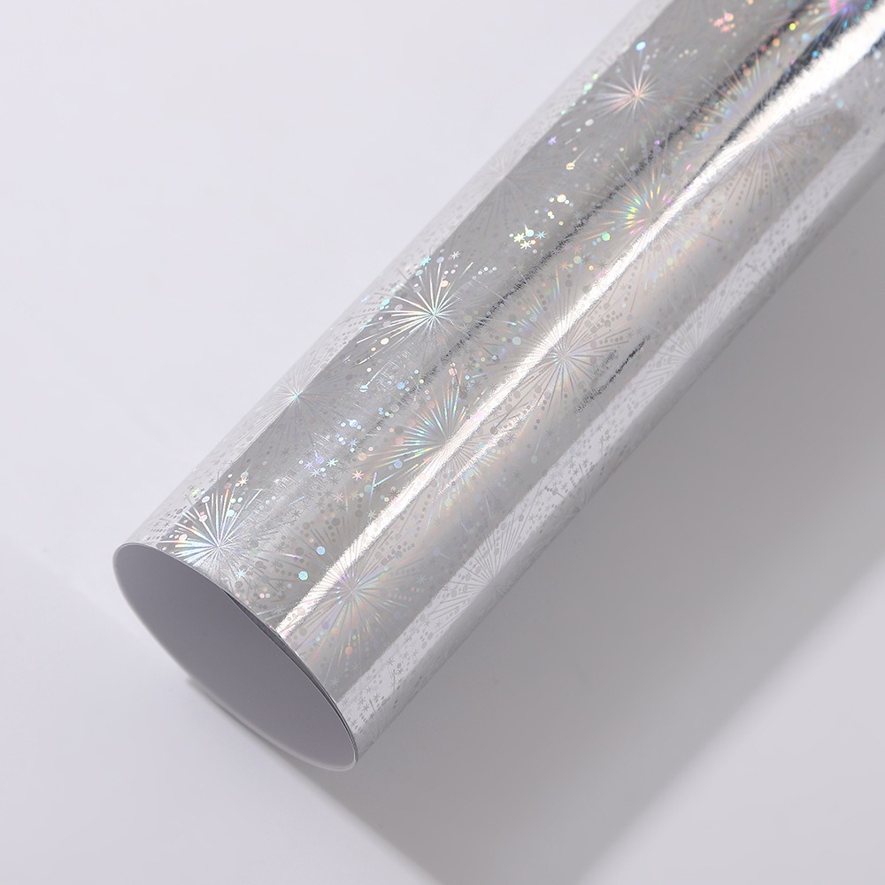 Papel láser de color medalla de papel de fondo brillante papel de tarjeta láser plateado punto de plata de doble fondo brillante