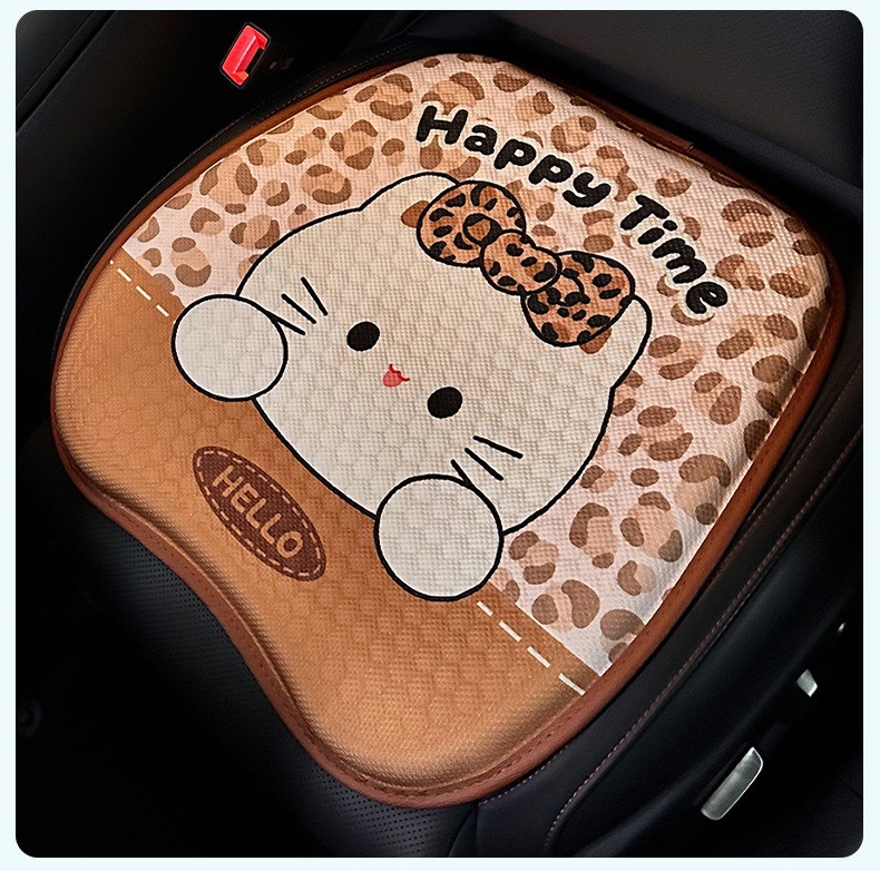 Cross-Border Cartoon Honeycomb Gel Car Seat Cushion for Girls, Summer Cooling Pad, Breathable Ice Silk Seat Cushion, Office Ice Pad