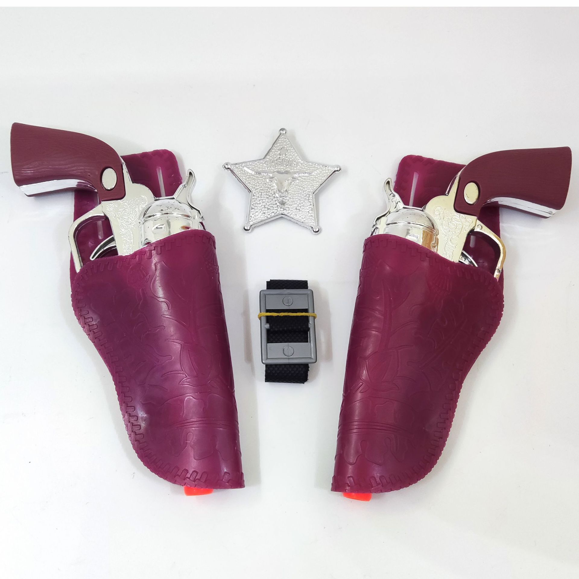 Juguetes para niños de Halloween: Cinturón y funda de pistola de vaquero