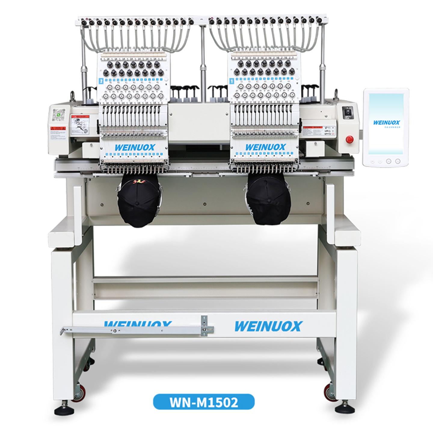 WEINUOX M1502 máquina de bordado de computadora automática de doble cabeza de 15 pines doméstica comercial transfronteriza máquina de bordado de comercio electrónico