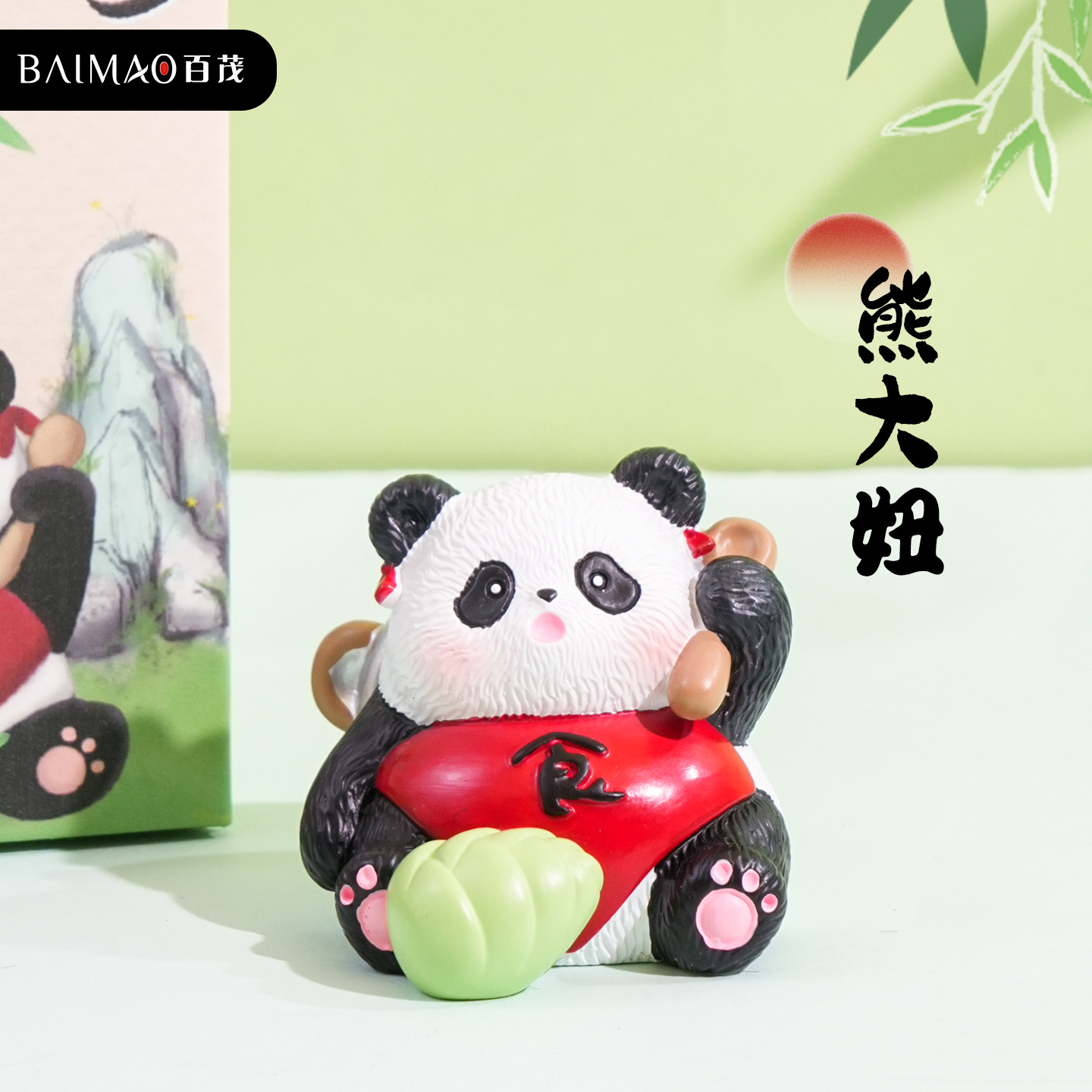 팬더 강호 시리즈 장식품 - 곰 소녀