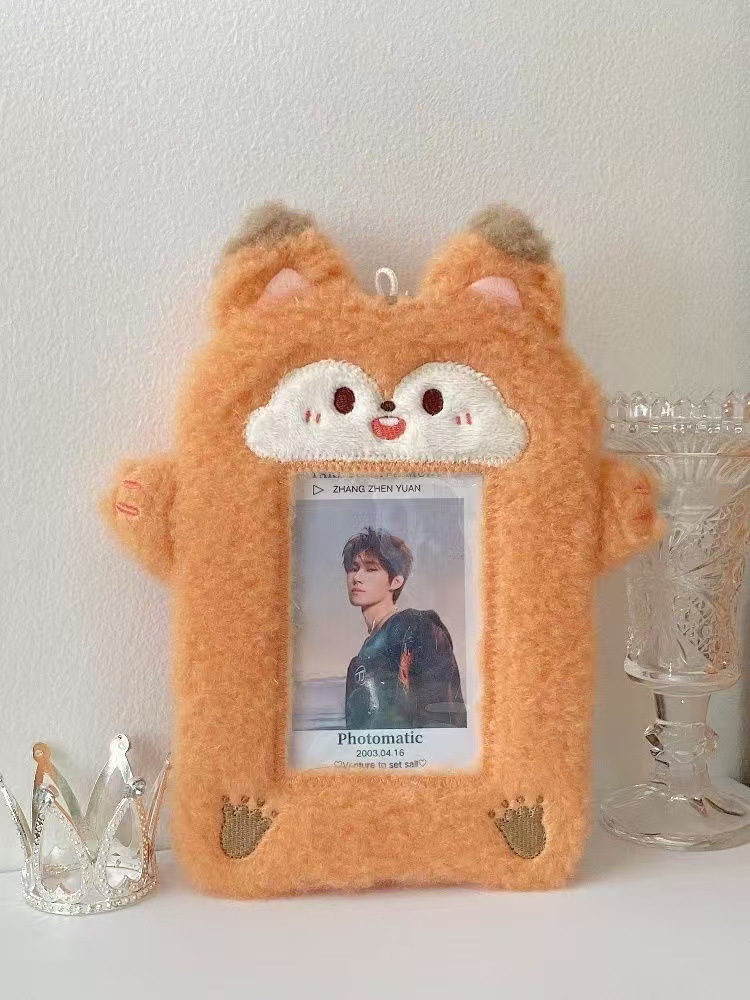 Huang Zi Hongfan alrededor de la tarjeta de peluche de perros de hamburguesas 3 pulgadas tarjeta de almacenamiento de paquete de bolsa de decoración colgante