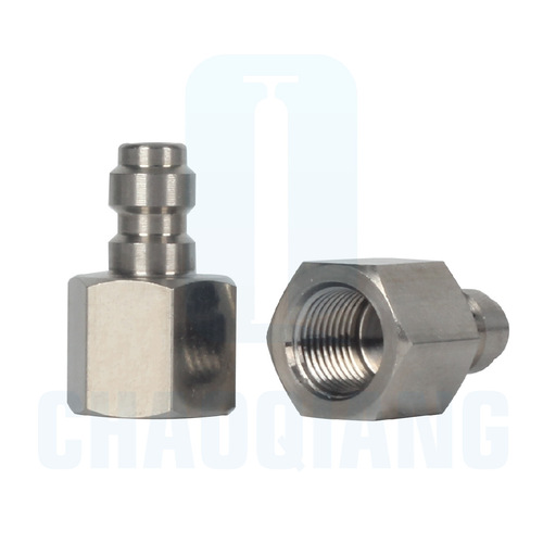 Cross-border stainless steel 8mm quick-connect male fitting high-pressure air pump 30MPa inflation coupling hose connection female header