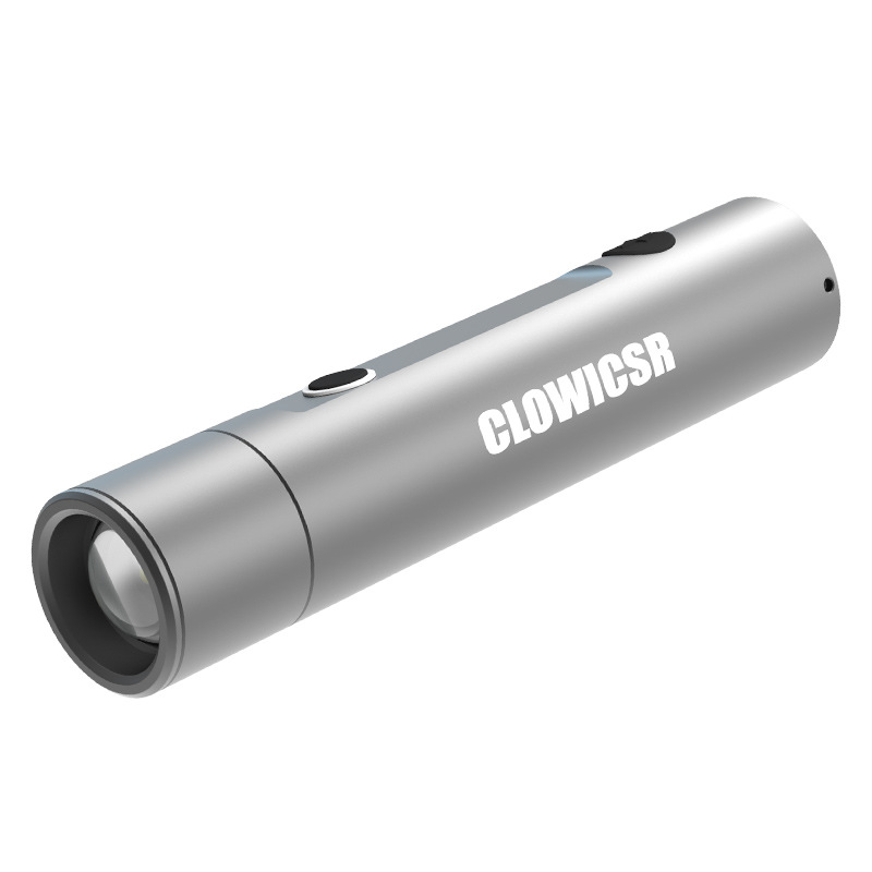 Lintera de arco transfronteriza linterna de defensa de luz intensa flash zoom telescópico carga de encendido linterna anti-wolf