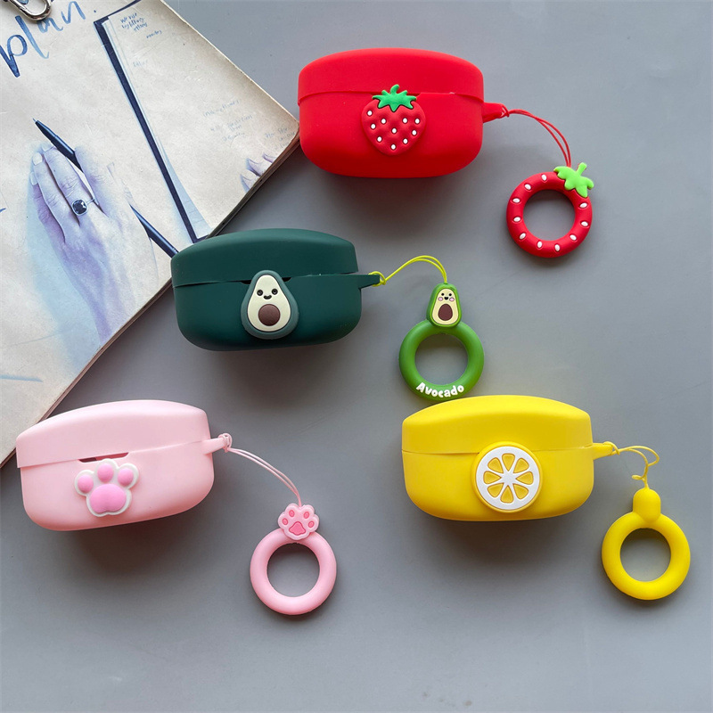 For SONY SONY WF-1000XM4 Wireless Bluetooth Headset Protective Case Fruit Cartoon Silicone Soft Case For SONY SONY WF-1000XM4 Wireless Bluetooth Headset Protective Case Fruit Cartoon Silicone Soft Case