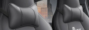 1 pair of mysterious black ordinary headrests