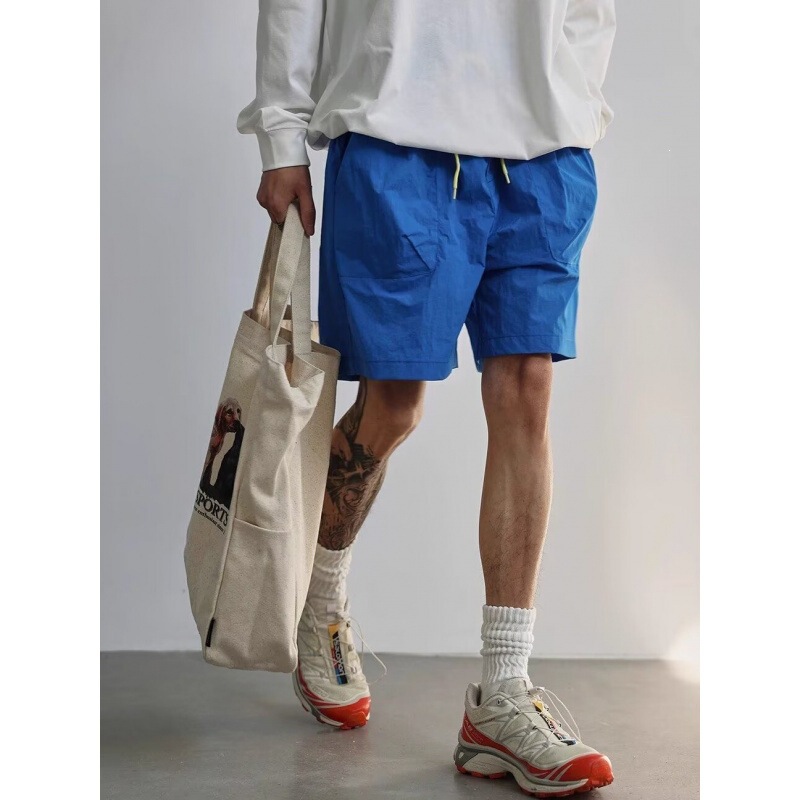 Men's Trendy Sports Shorts, Quick-Dry Basketball Shorts, Casual 4-Inch Running Shorts, 5-Inch Shorts for Fitness, Marathon, Loose Fit, Trendy Brand, Summer