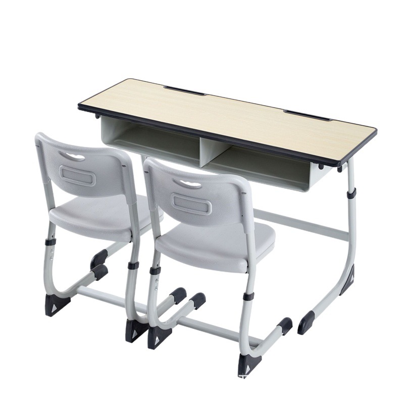 School Desks and Chairs for Primary and Secondary School Students, Children's Study Desks, Writing Desks, Single Desks and Chairs That Can Be Lifted