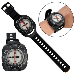 Strong Magnetic 50m Waterproof Wrist-Mounted Outdoor Compass Luminous Underwater Compass Scuba Technology Diving Compass