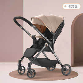 婴儿推车可坐可躺双向超轻便携折叠高景观新生儿童四轮避震婴儿车