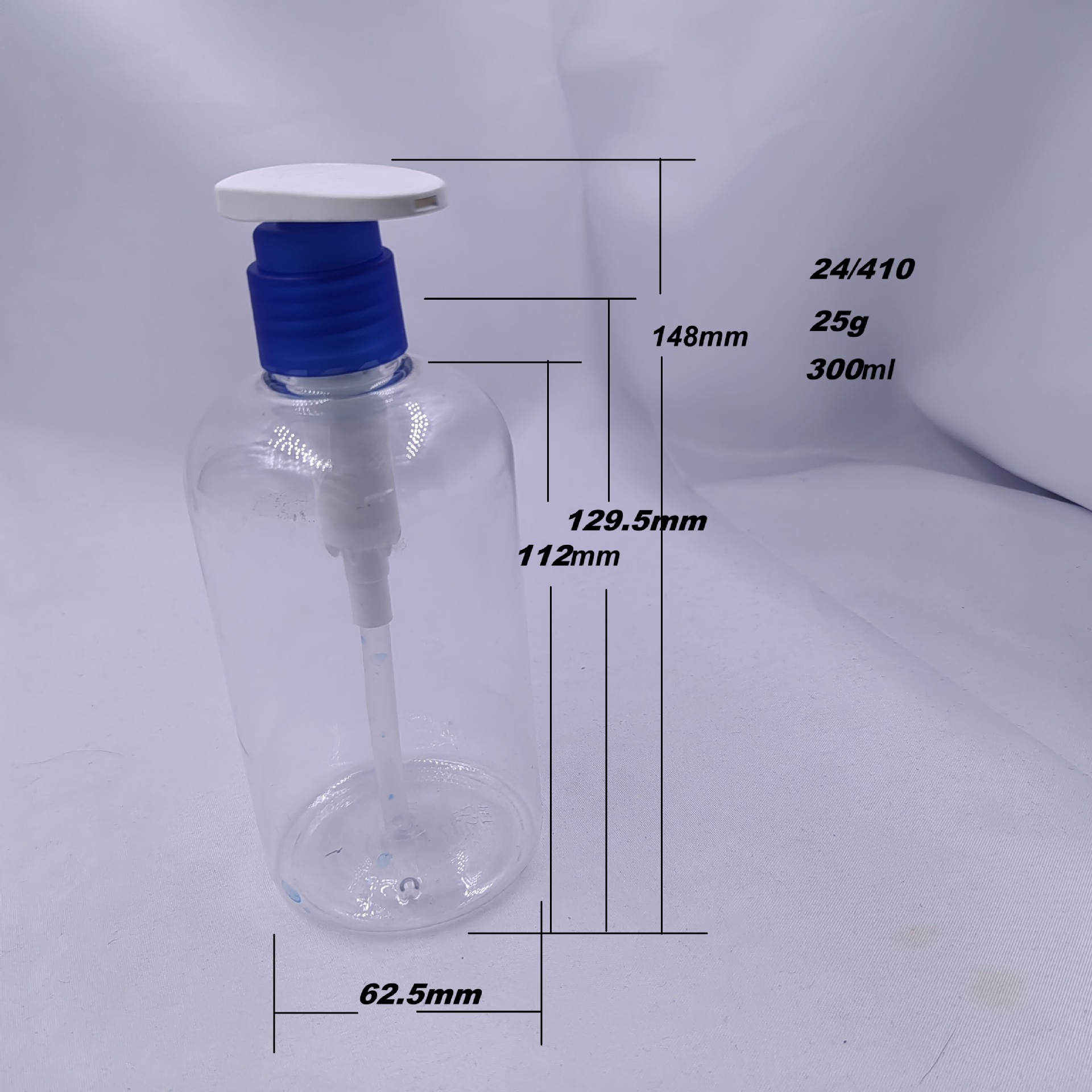 300mlPET圆肩矮胖塑料瓶喷雾乳液化妆品容器喷小喷雾小老鼠乳液泵