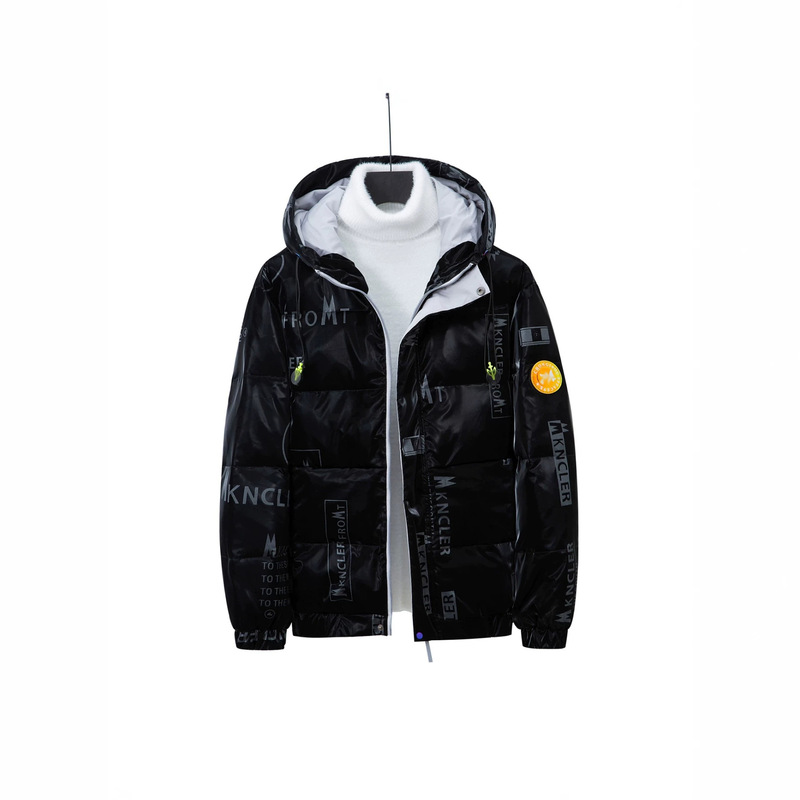 [Cross-border e-commerce] New winter down jacket, men's short style, suitable for young people, outdoor use, waterproof, and with a shiny, warm outer layer